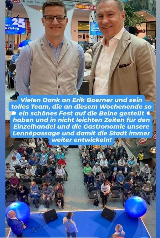 Max Lenne Presseschau zum 25. Geburtstag der Lenné Passagen | JEB Investment Advisory